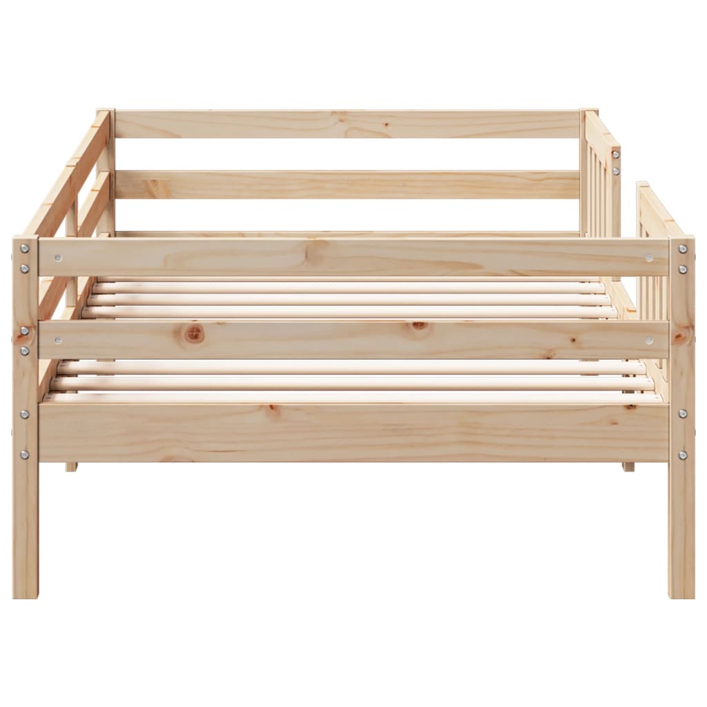 Bed Frame 90x200 cm Solid Wood Pine